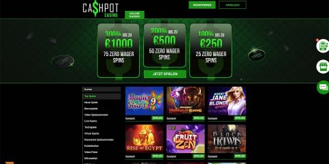 Cashpot Casino: Erste Schritte in das neue Online Casino